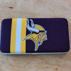 NFL Minnesota Vikings Little Earth Shell Mesh Wallet NWT